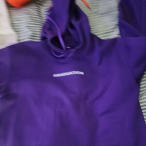 Purple Hoodie with White Logo